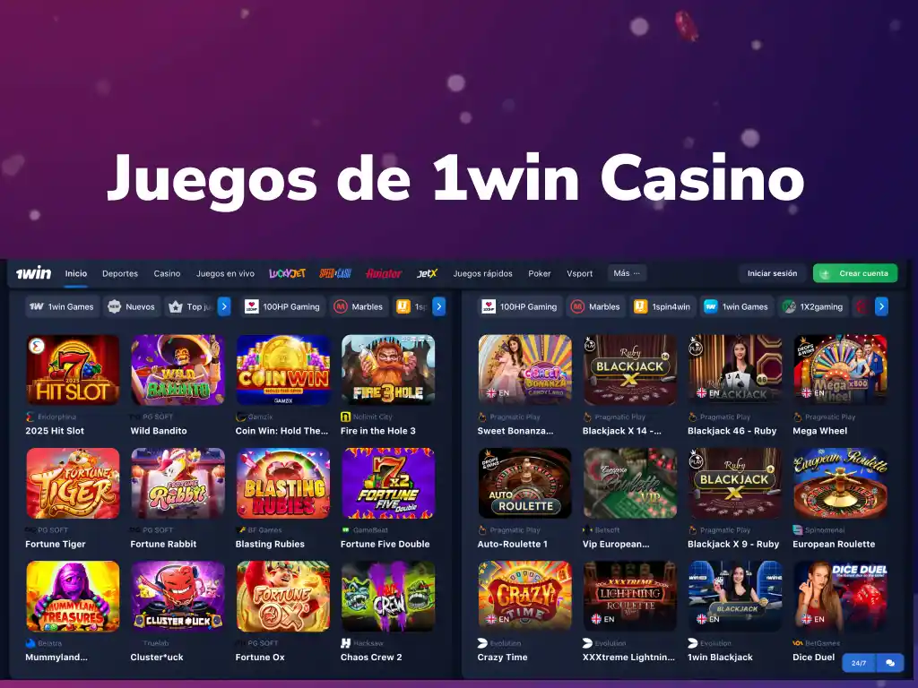 Juegos de 1win Casino en Argentina – Apuestas y diversión online