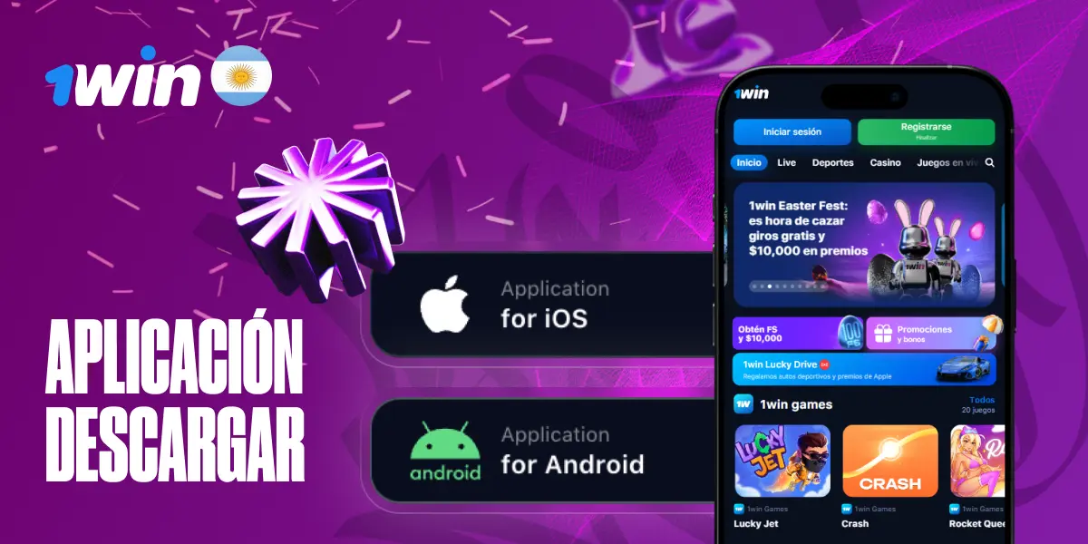 Aplicación móvil de 1win Argentina para apuestas y casino